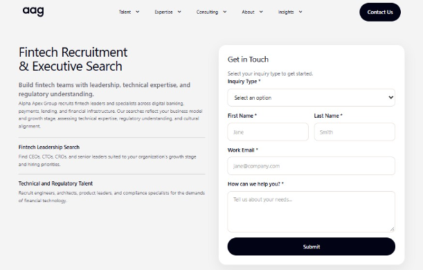Alpha Apex Group Fintech Recruitment