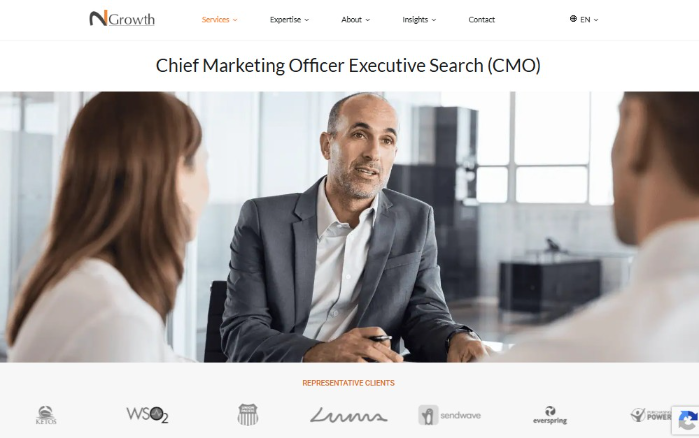 N2Growth delivers CMO executive search services for leadership hiring needs.
