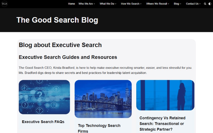 The Good Search