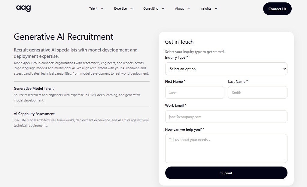 AAG Generative AI Recruitment