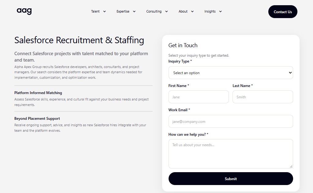 AAG Salesforce Recruitment