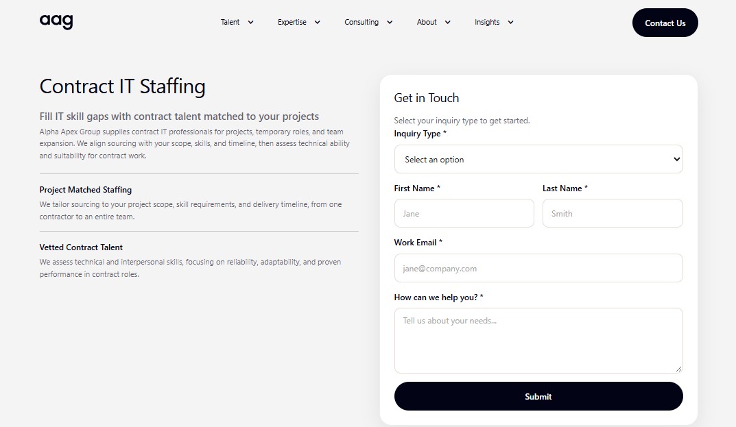 AAG Contract IT Staffing