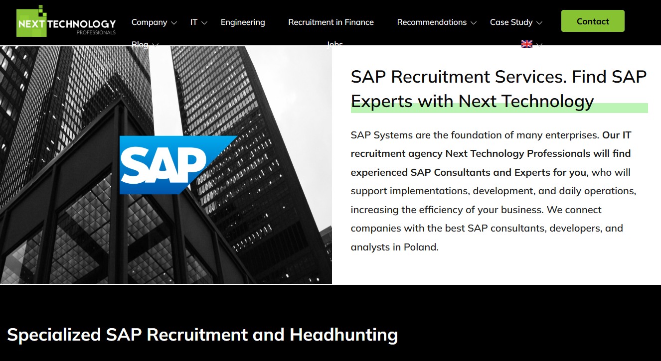 Next Technology Professional website