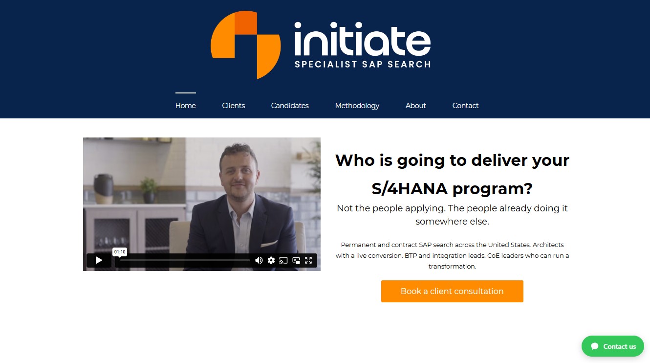 Initiate website