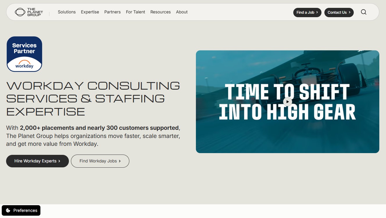 The Planet Group website