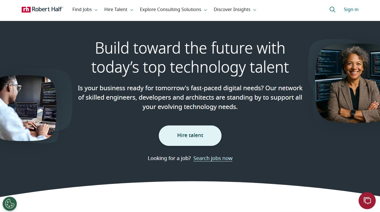 Robert Half Technology website