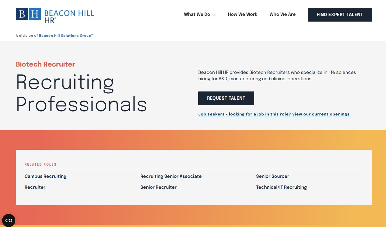 Beacon Hill HR website