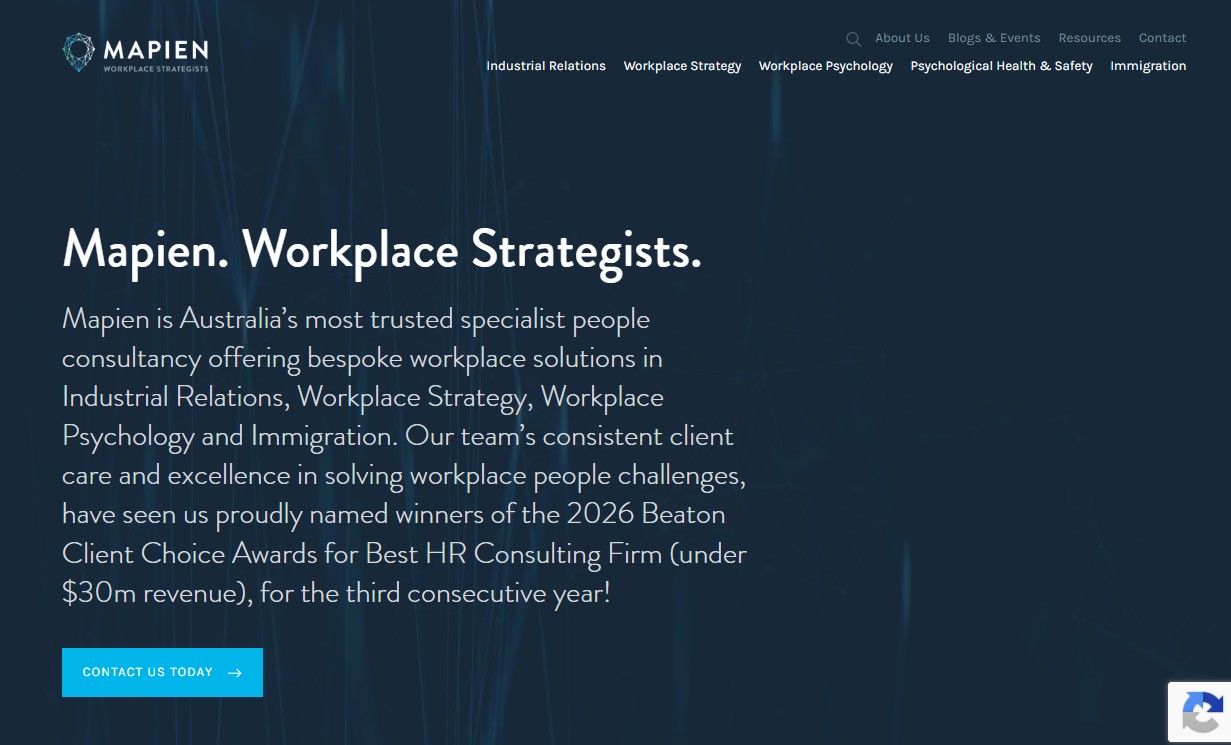 Mapien website