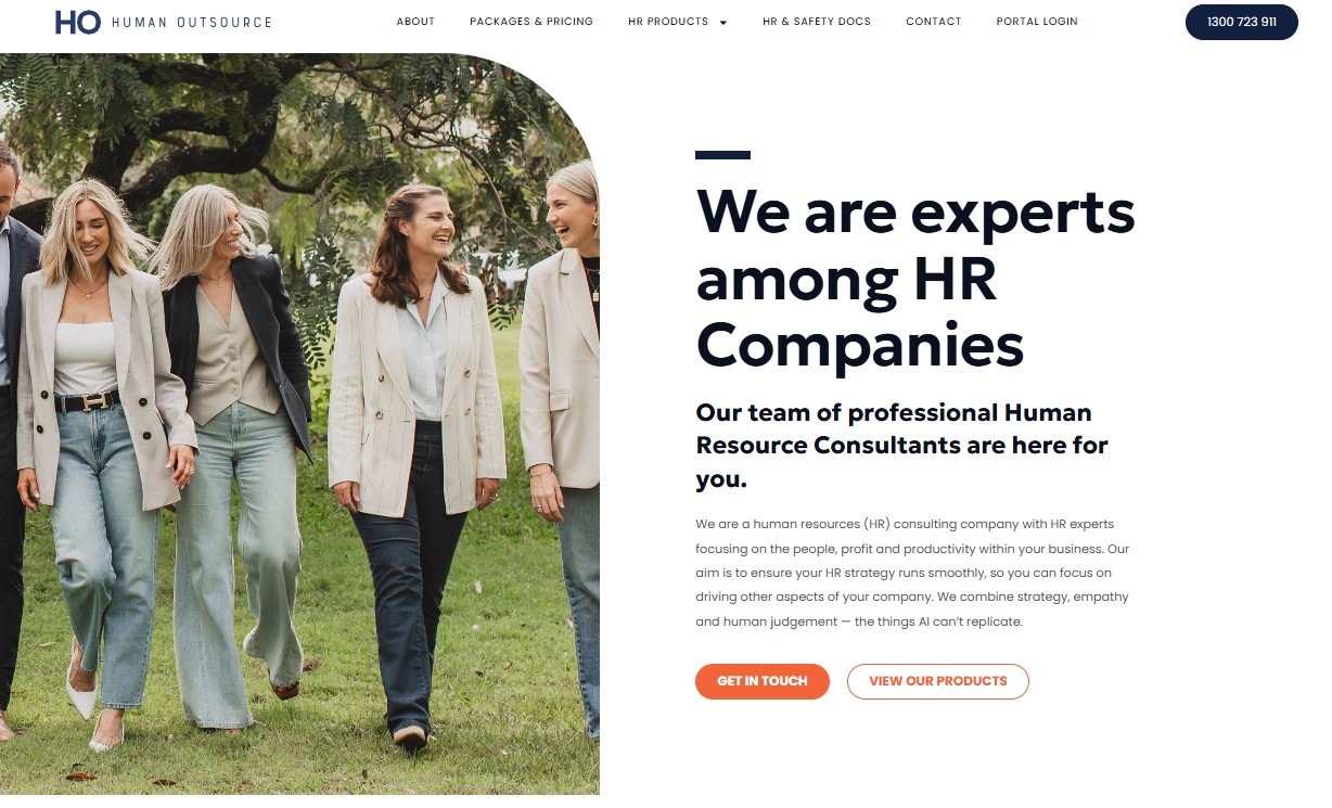 Human Outsource website