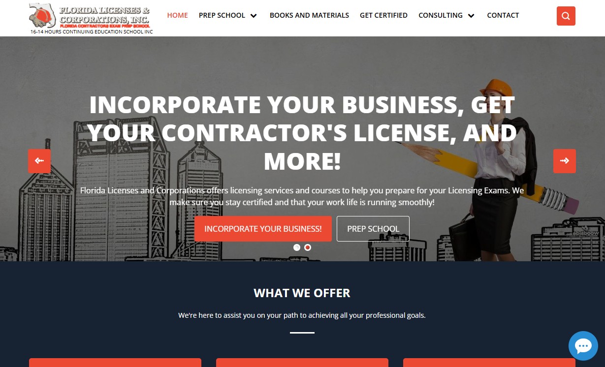 Florida Licenses & Corporations website