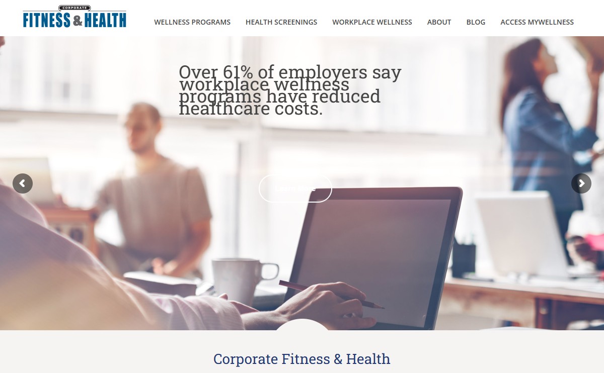 Corporate Fitness & Health website