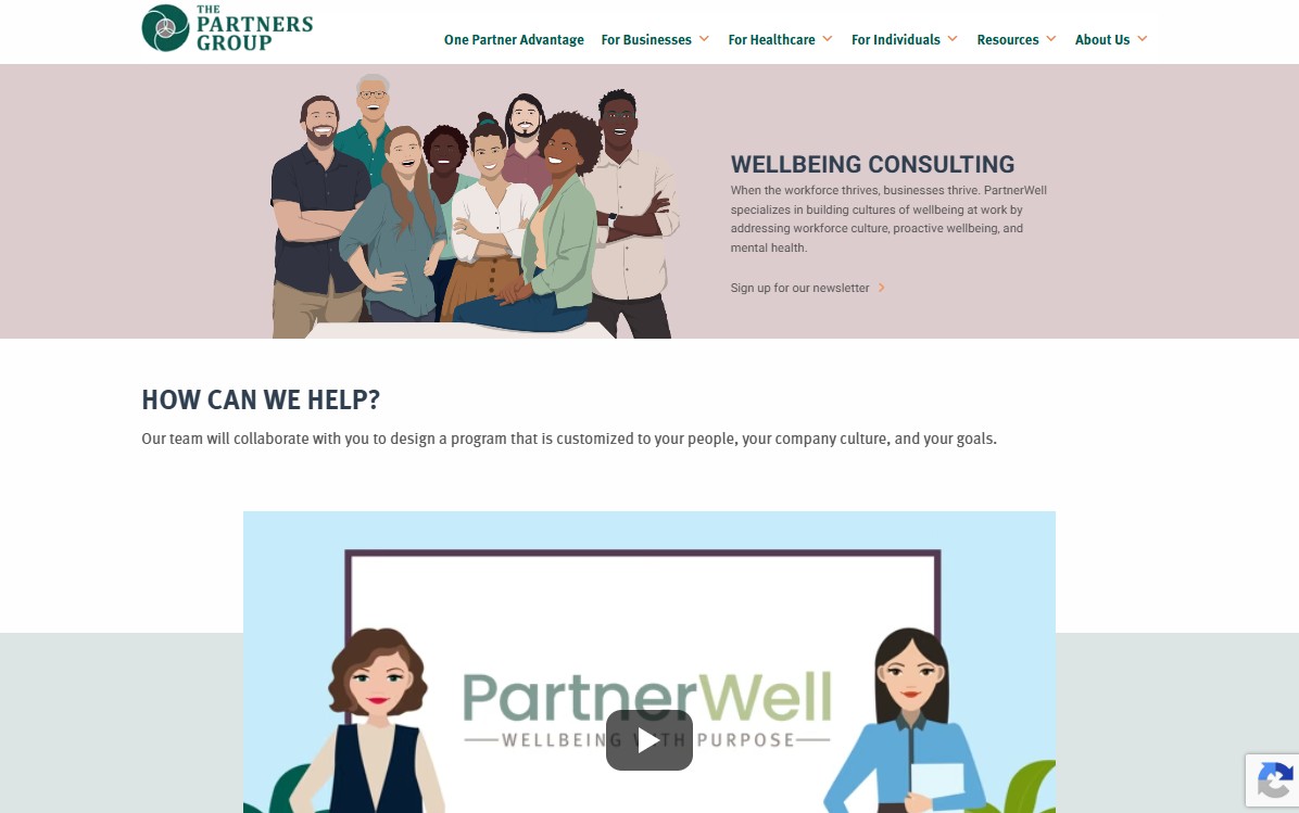 PartnerWell website