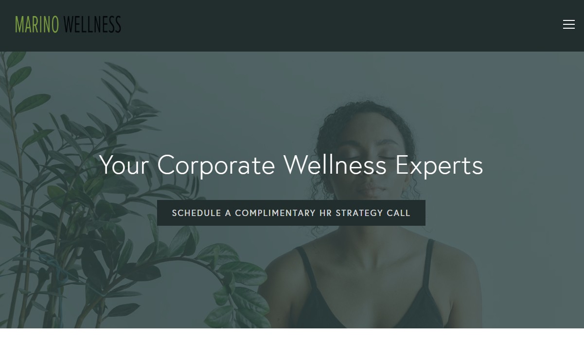 Marino Wellness website