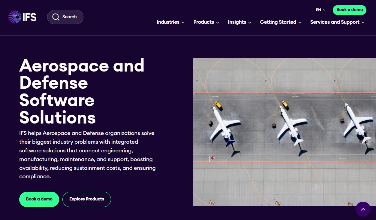 IFS Cloud website