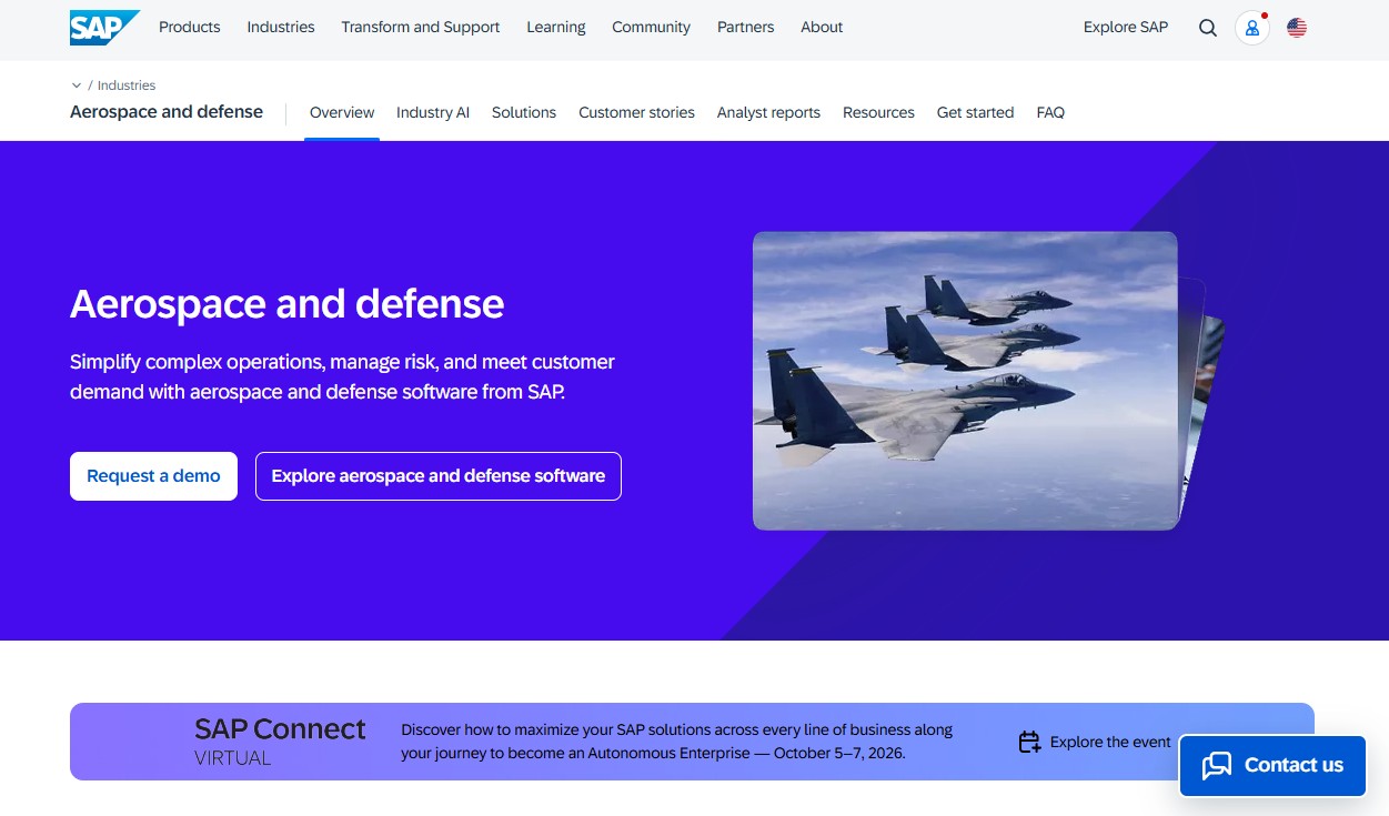 SAP S/4HANA Cloud website