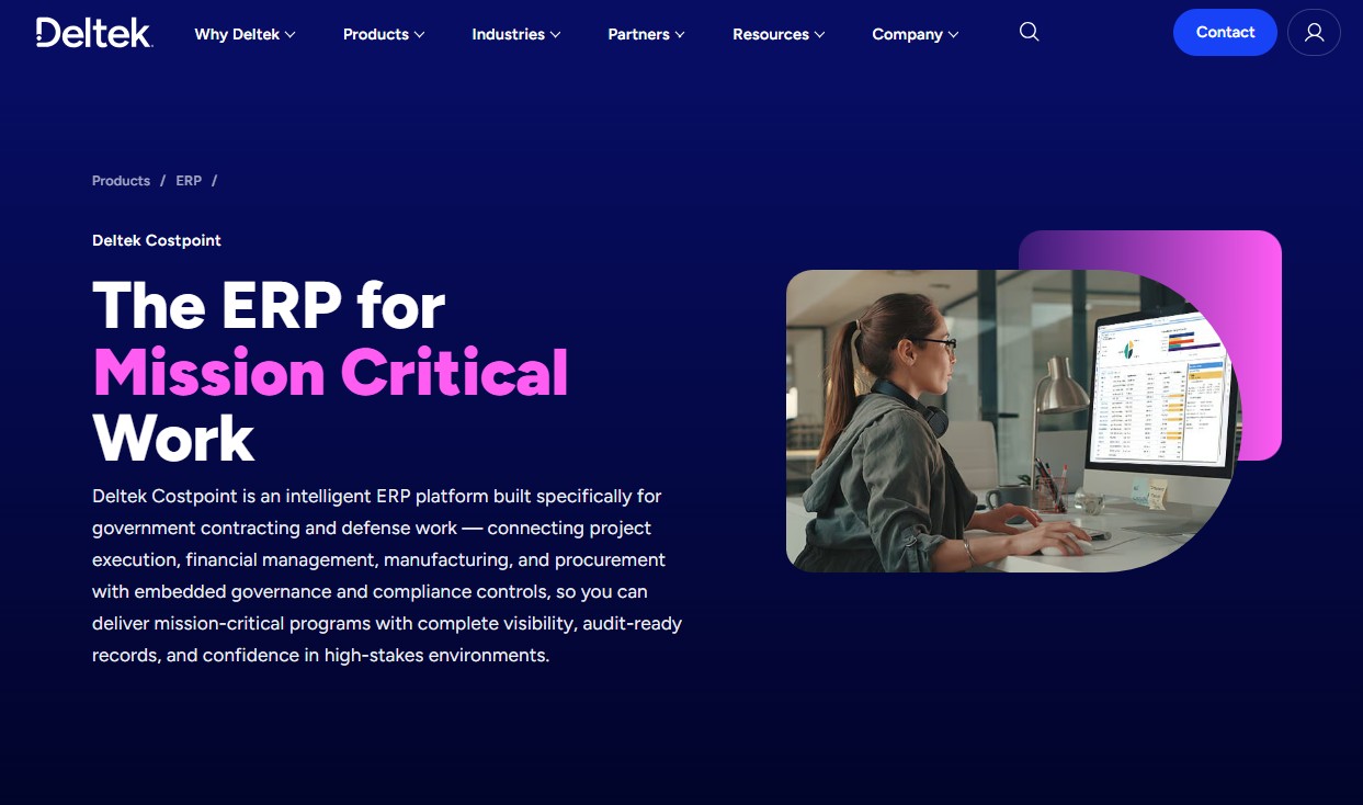 Deltek Costpoint website