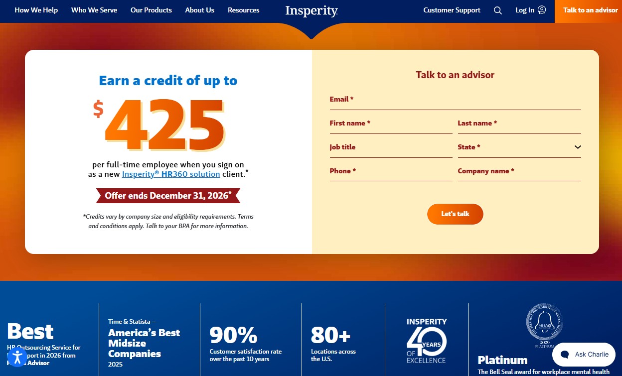 Insperity website