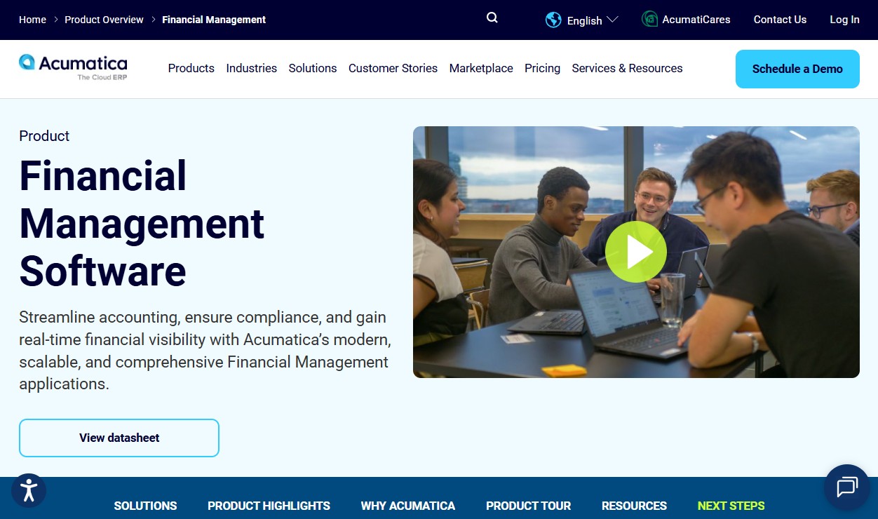 Acumatica website