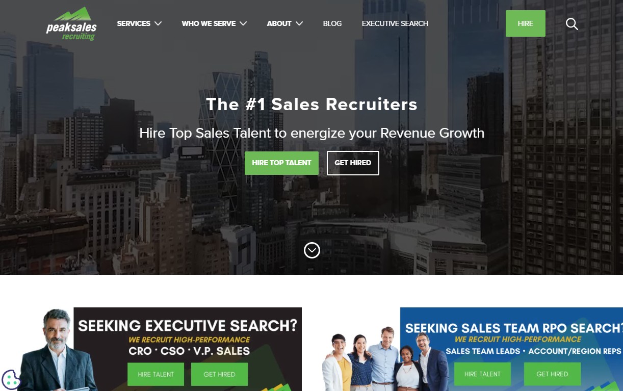 Peak Sales Recruiting website