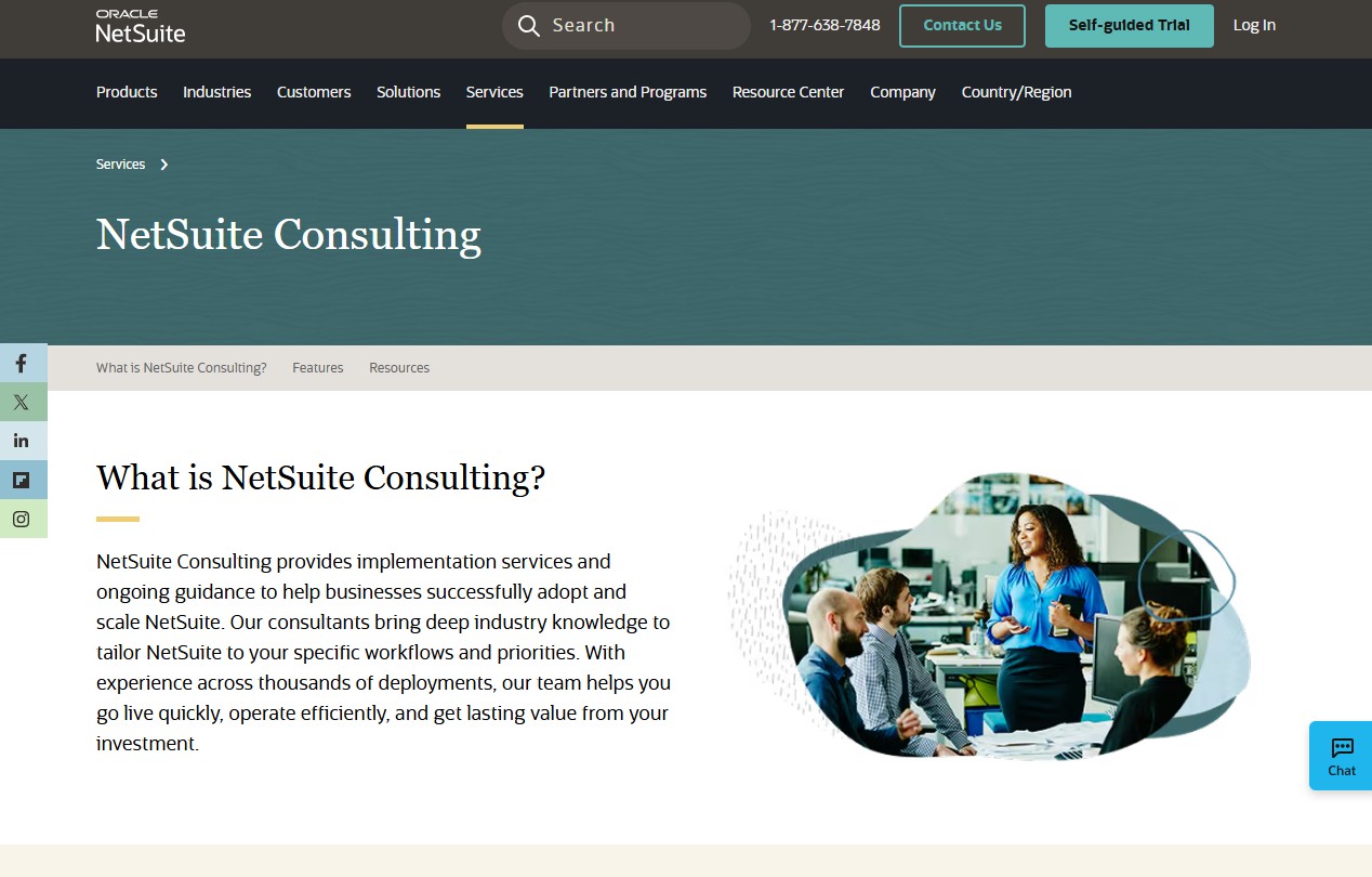 NetSuite Consulting website