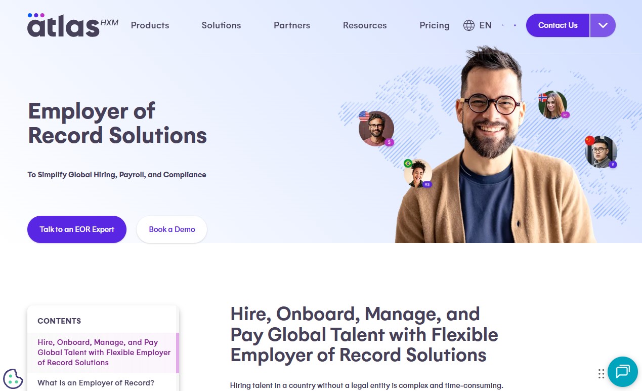 Atlas HXM website