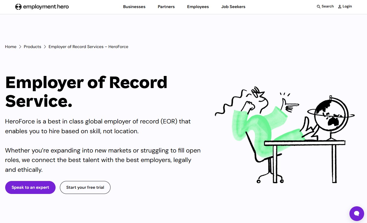 Employment Hero website