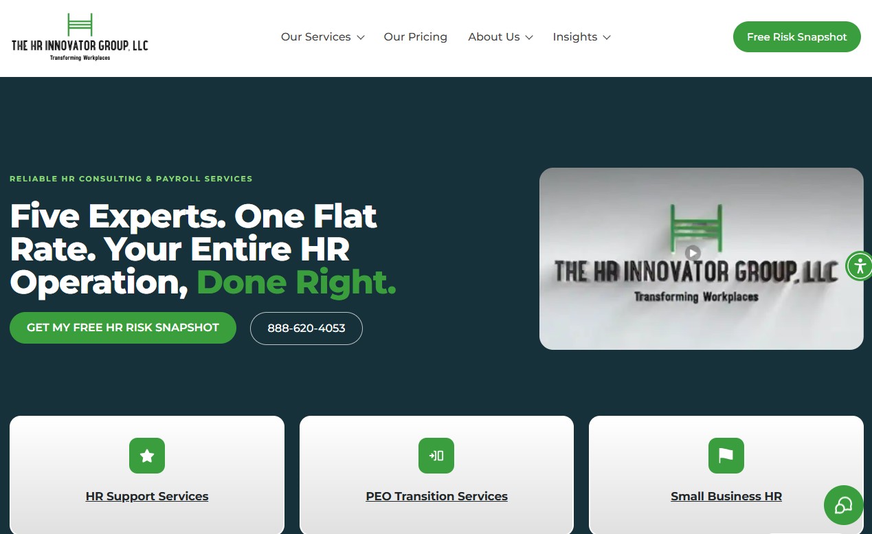 The HR Innovator Group website