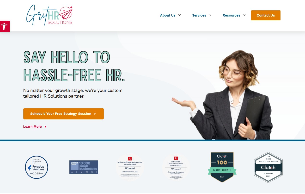 GritHR Solutions website