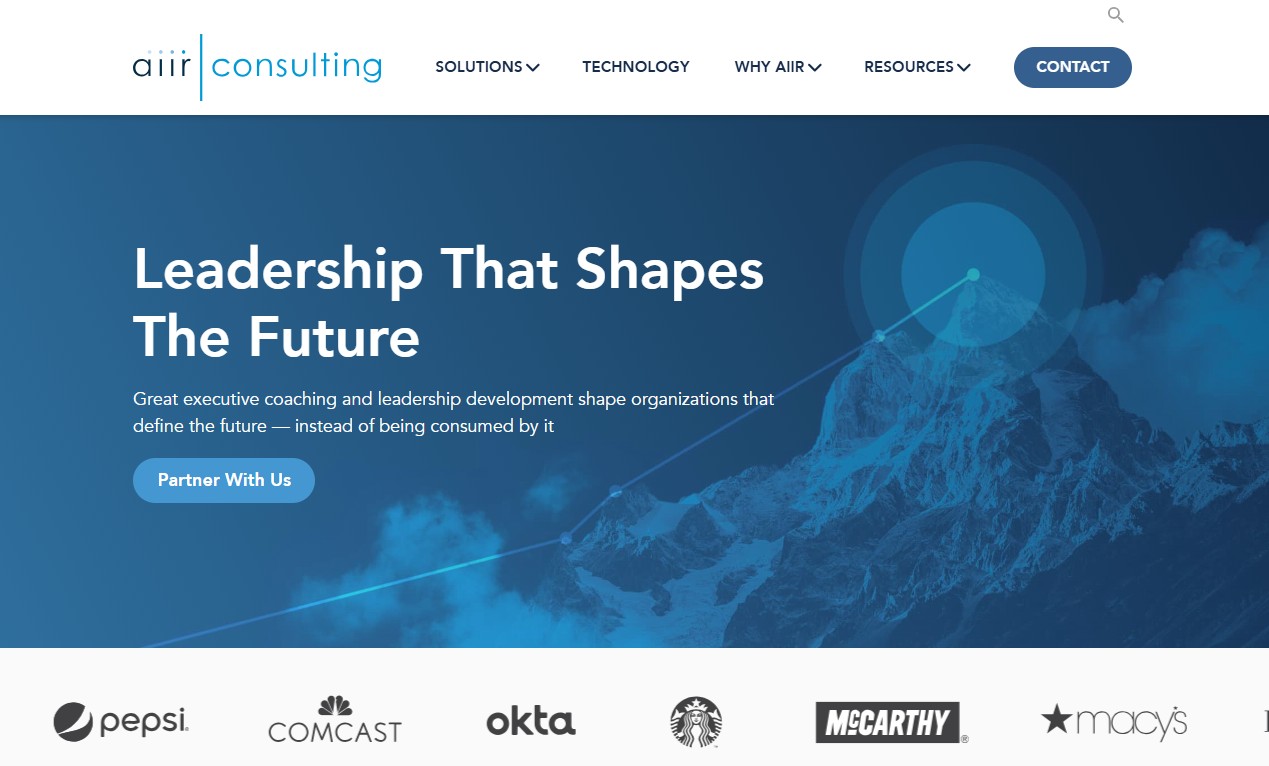 AIIR Consulting website
