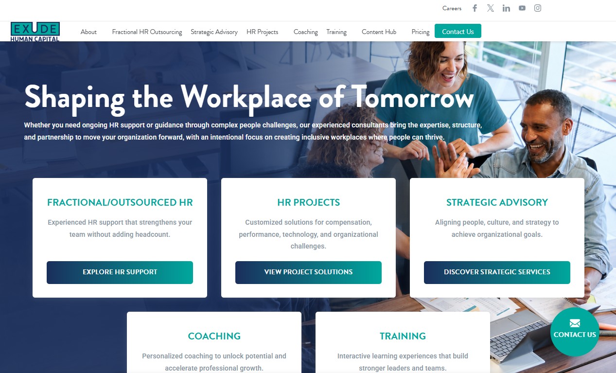 Exude website