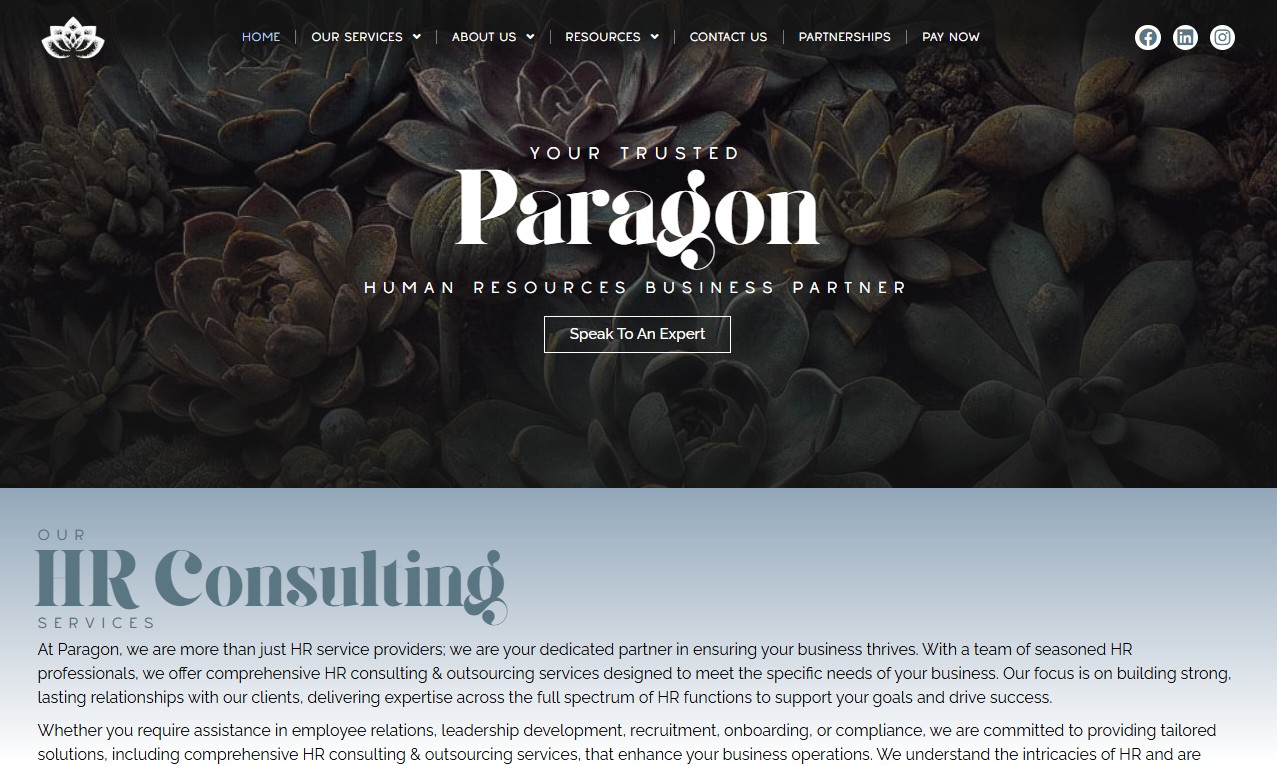 Paragon website