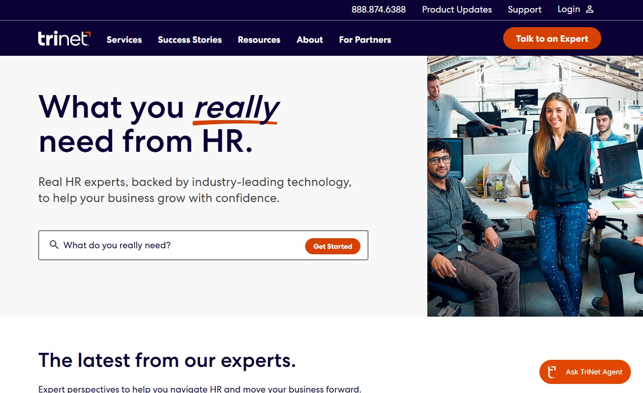TriNet website