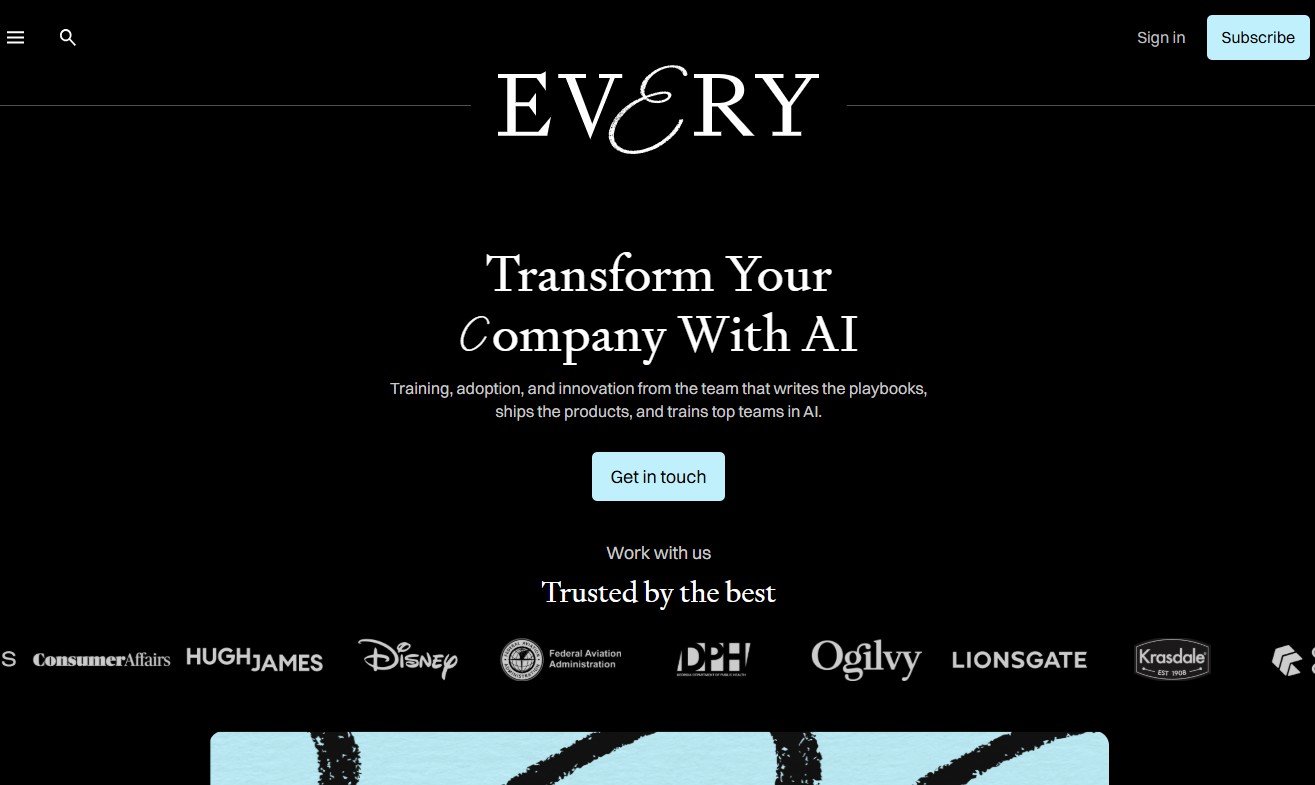 Every Consulting website