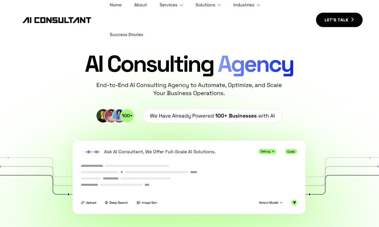AI Consultant website