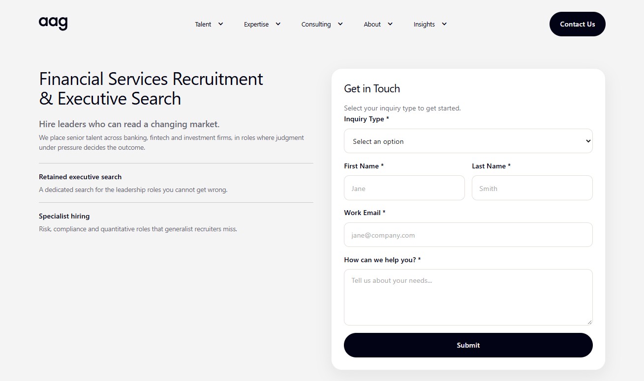 Alpha Apex Group (AAG) website