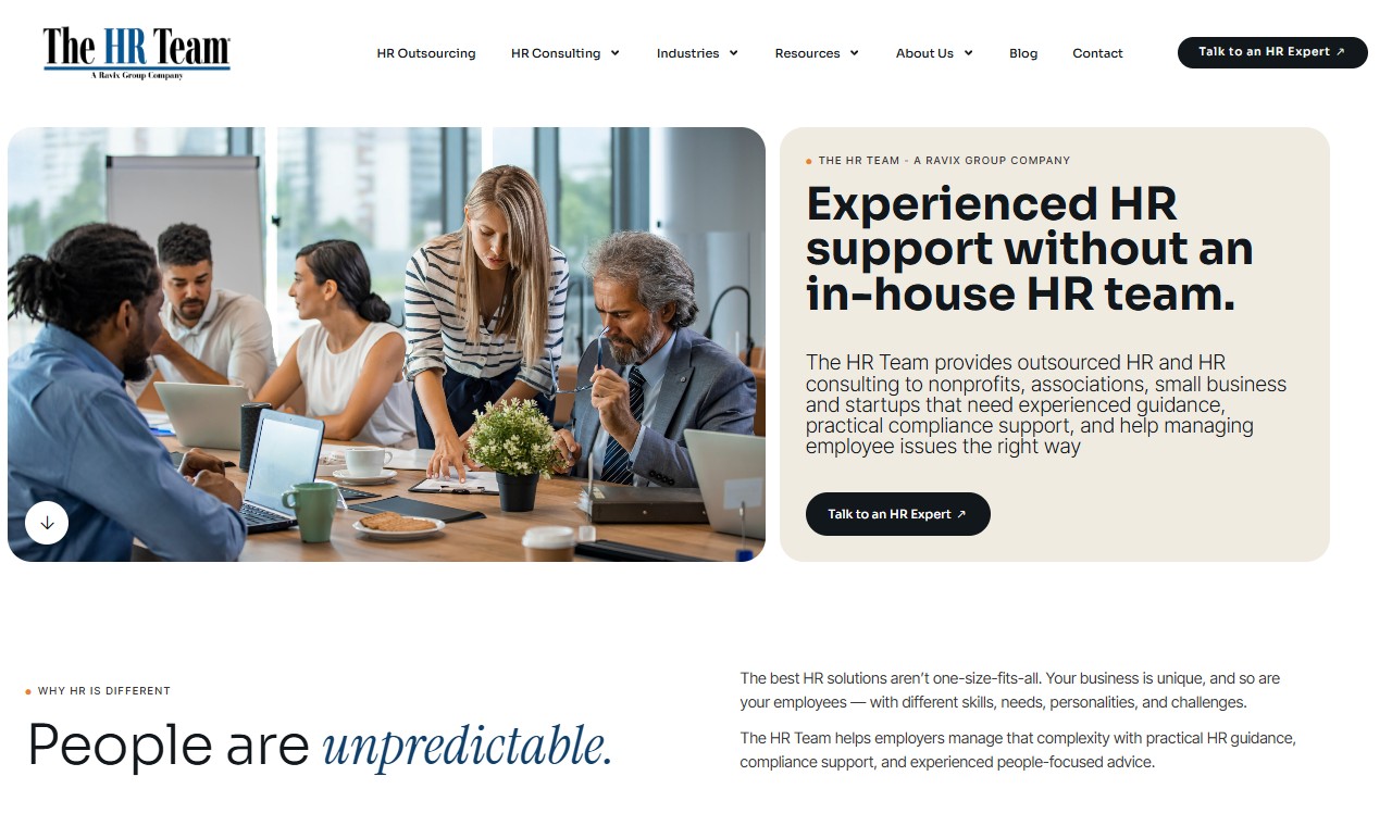 The HR Team website