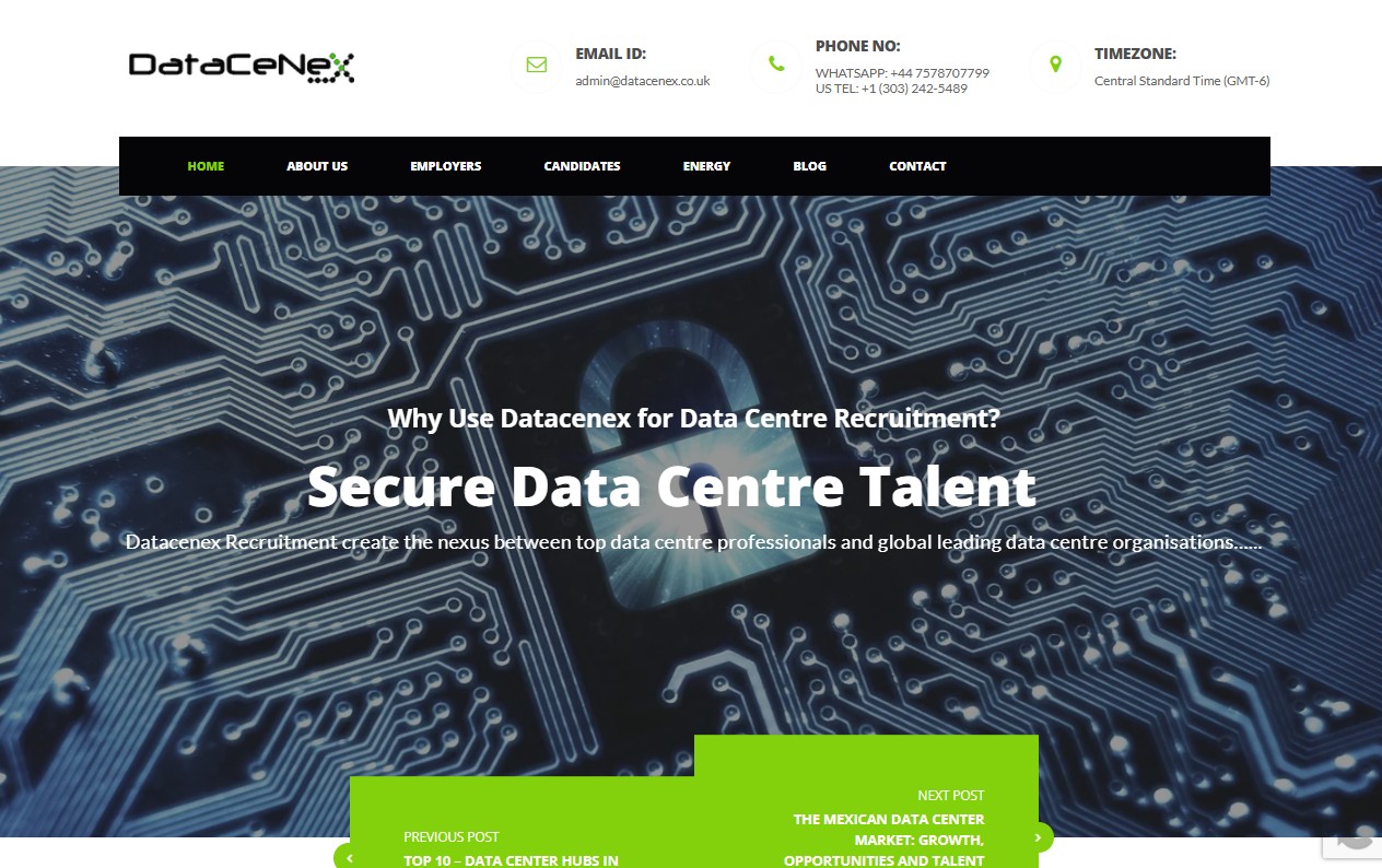 Datacenex website