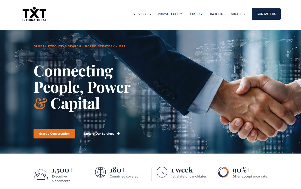 TXT International website
