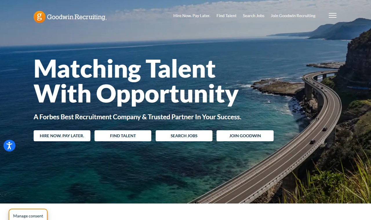 Goodwin Recruiting website