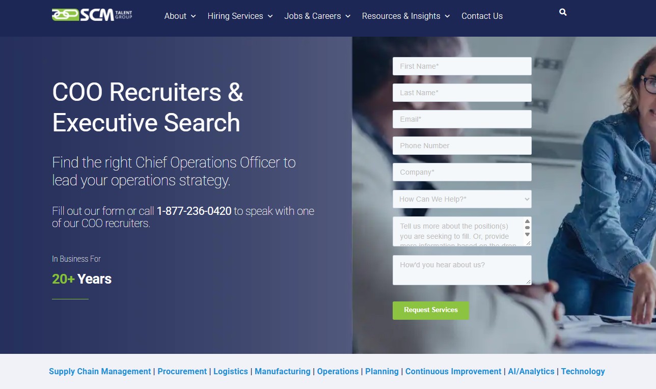 SCM Talent Group (Supply Chain) website