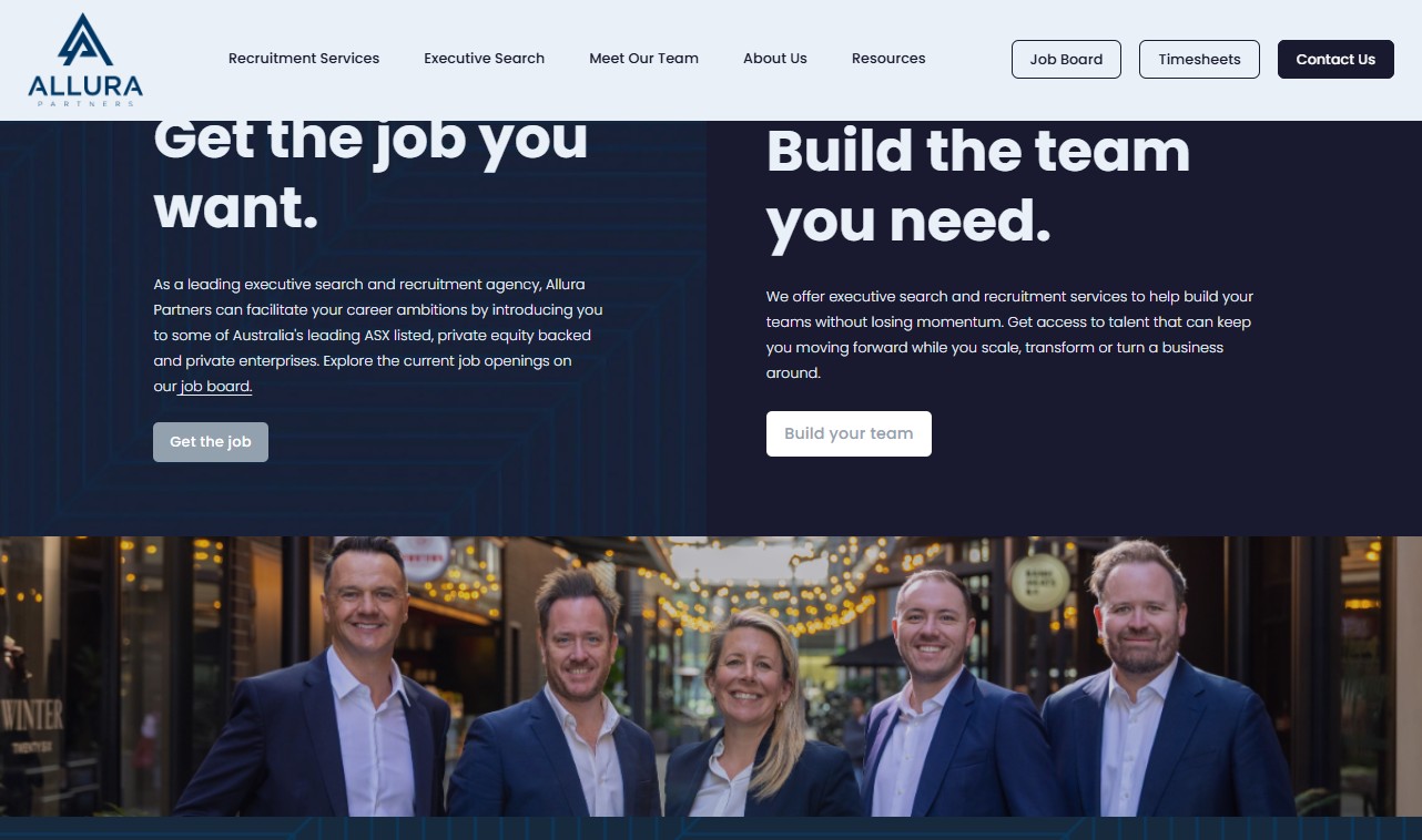 Allura Partners website