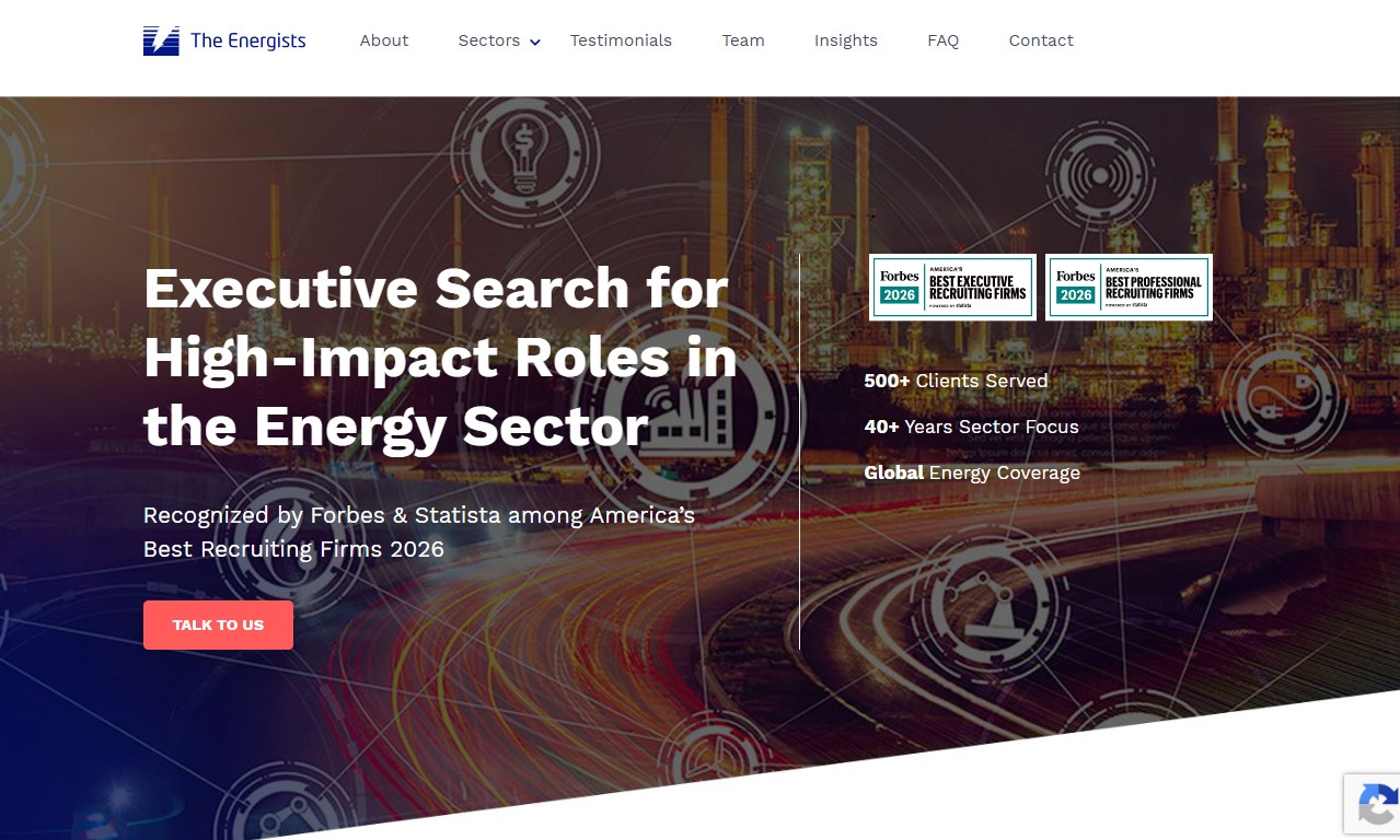 The Energists website