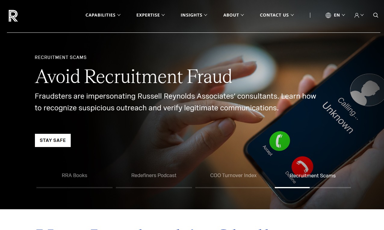 Russell Reynolds Associates website