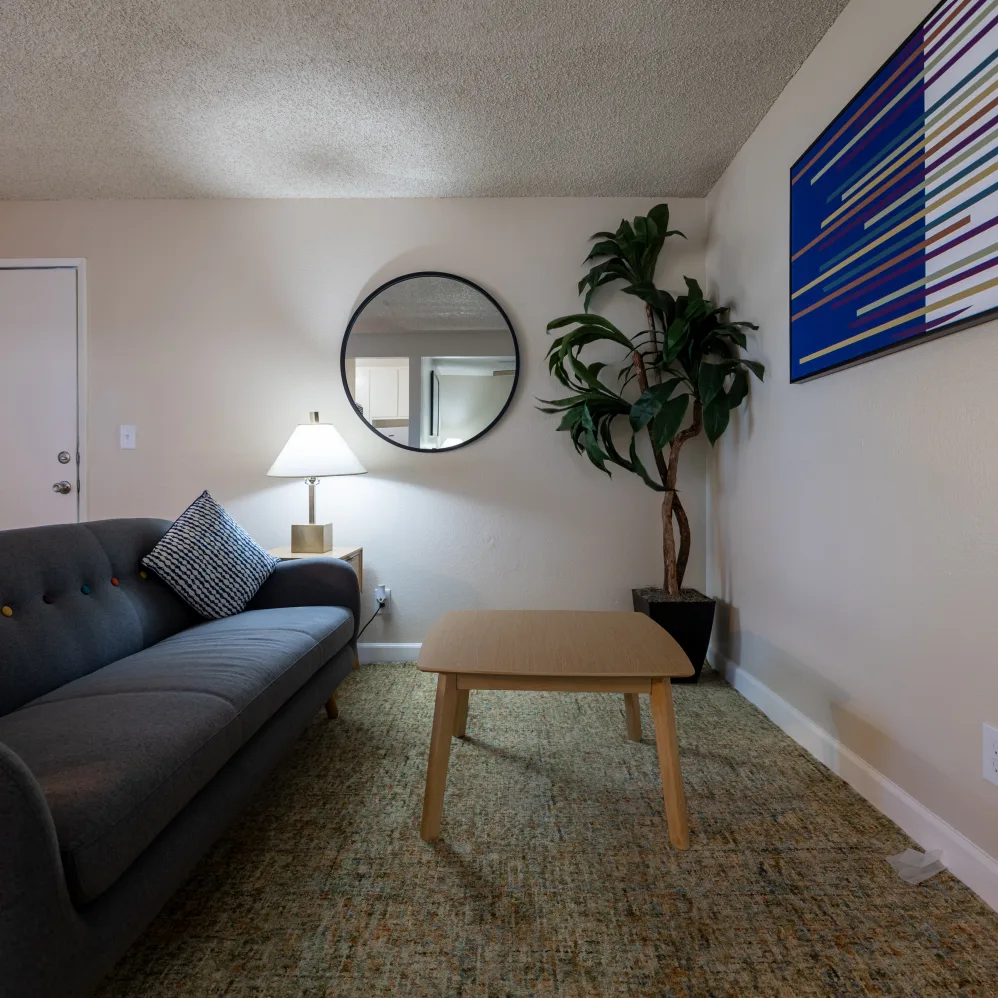Staged living room