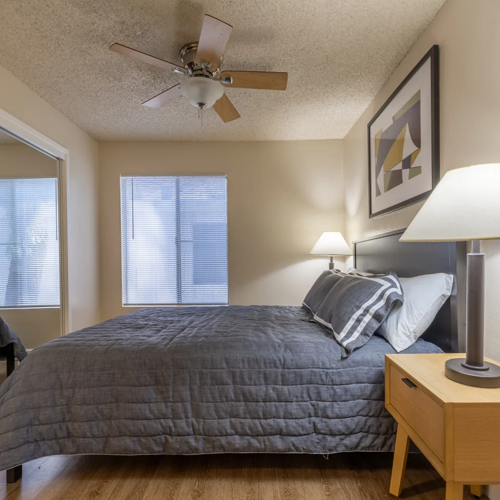 Furnished bedroom