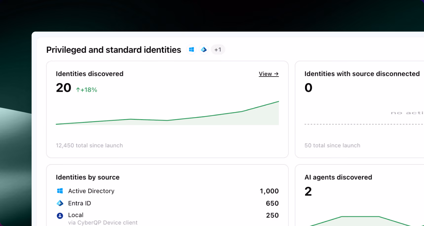 Discover & Assess Dashboard CyberQP.ai Software Screenshot