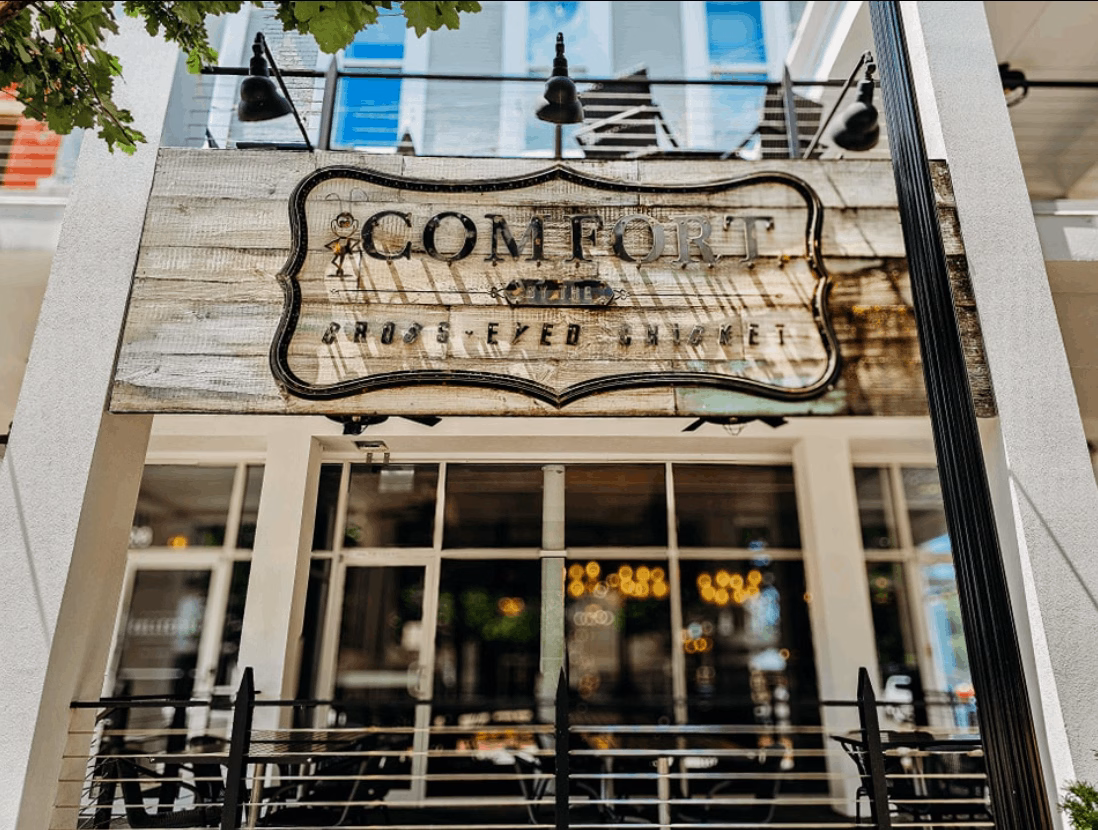  COMFORT by the Cross-Eyed Cricket on historic Main Street in downtown Evansville, IN.