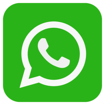 Icône de WhatsApp avec un combiné téléphonique blanc sur fond vert.