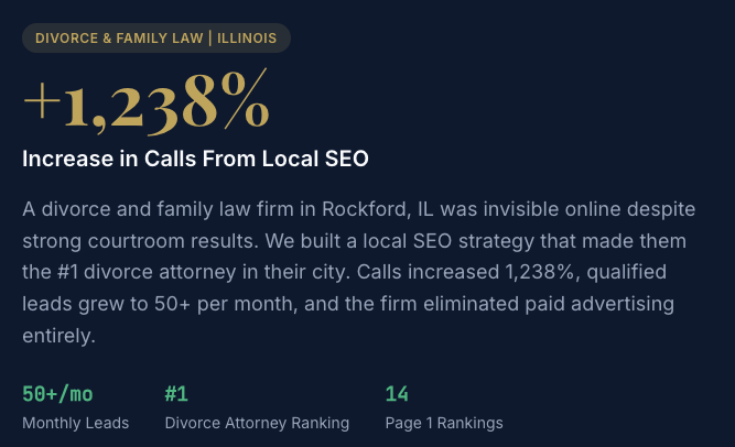 Client testimonial screenshot