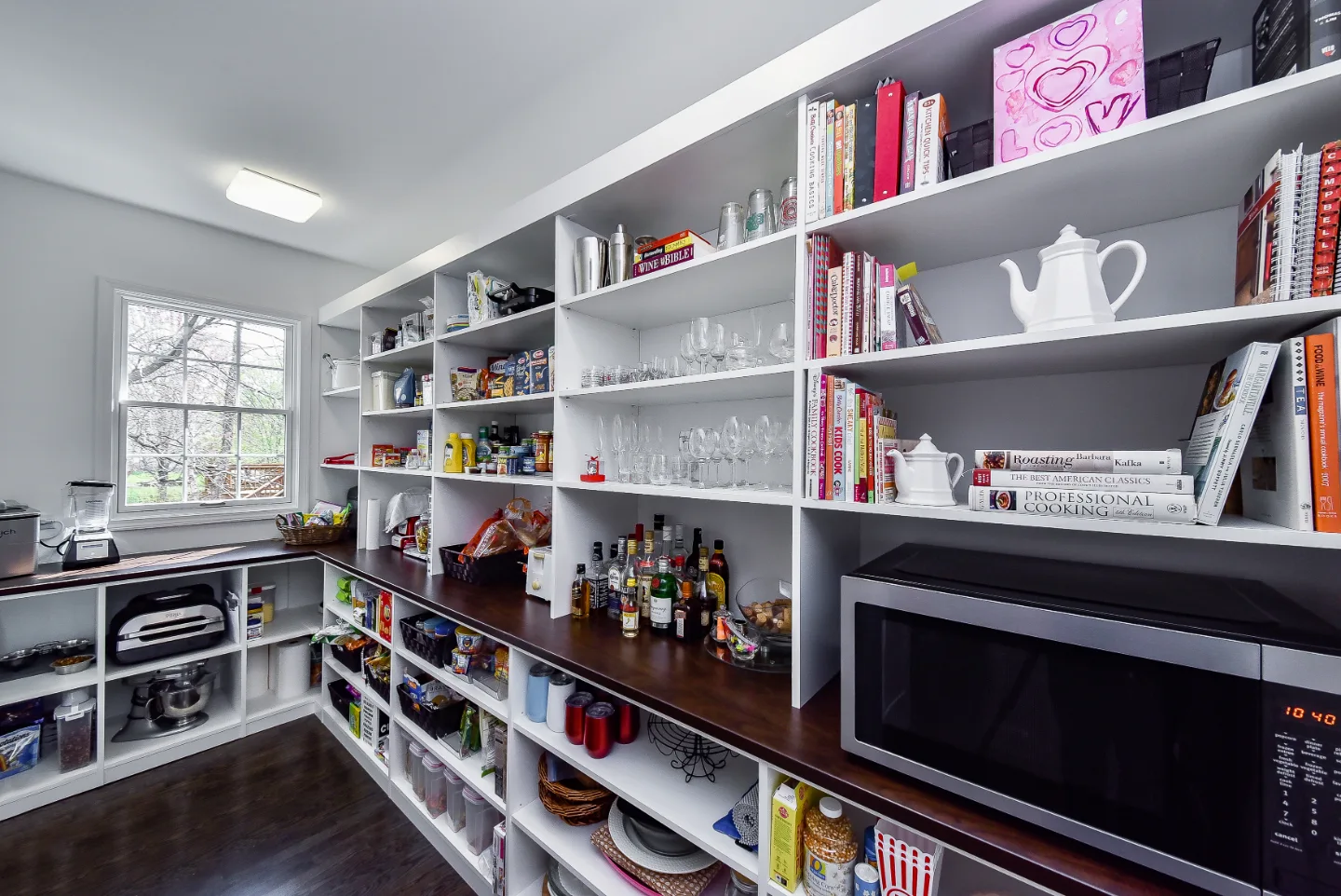 Pantry remodel in Franklin, TN. Sebring Design Build redesigned the pantry in this Franklin, Tennessee home as an integrated extension of the kitchen remodel.